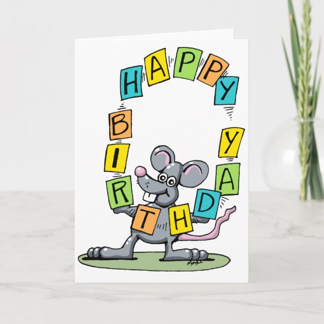 carte d'anniversaire heureuse (Devant)