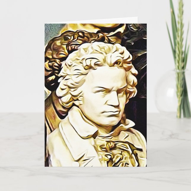 Carte d'anniversaire heureuse de Beethoven (Devant)