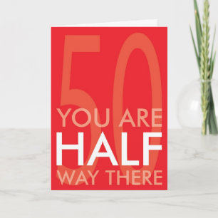 Carte d'anniversaire heureuse de demi siècle