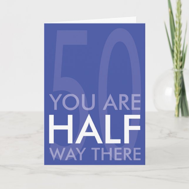 Carte d'anniversaire heureuse de demi siècle (Devant)