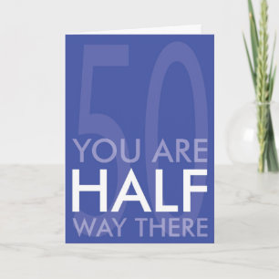 Carte d'anniversaire heureuse de demi siècle
