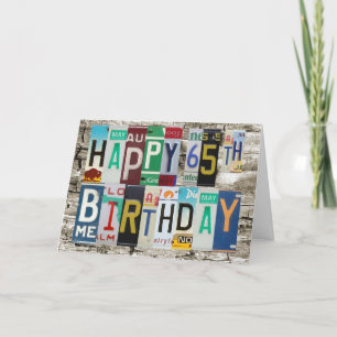 Carte d'anniversaire heureuse de plaques
