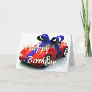 Carte d'anniversaire heureuse nouvelle voiture