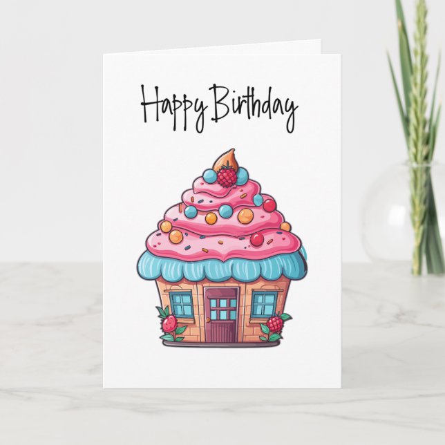 Carte d'anniversaire heureuse pour le client de Cu (Devant)