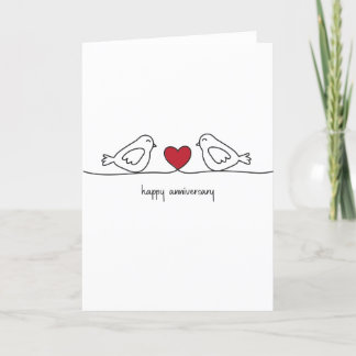 Carte d'anniversaire heureuse pour les Inséparable