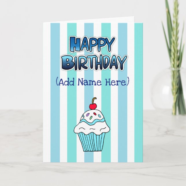 Carte d'anniversaire heureux personnalisé (Devant)