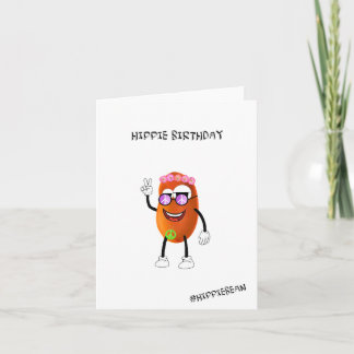 Carte d'anniversaire - Hippie Anniversaire