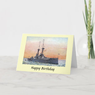 Carte d'anniversaire - HMS Collingwood