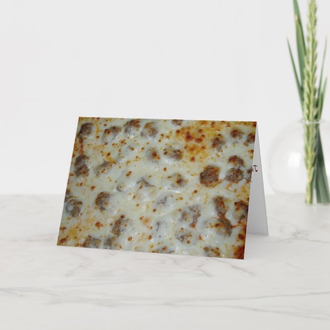 Carte d'anniversaire "Home Run Sausza Pizza" (Devant)