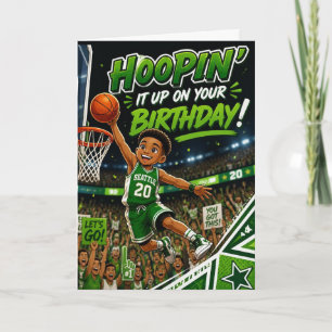 Carte d'anniversaire Hoopin' It Up