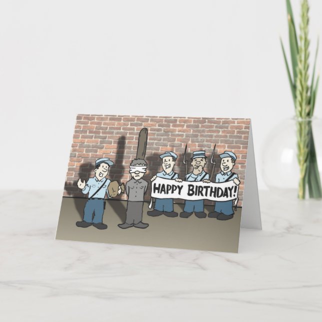 Carte d'anniversaire horizontale pour l'Humour de  (Devant)