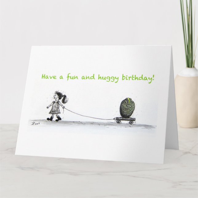 Carte d'anniversaire Huggy (Devant)