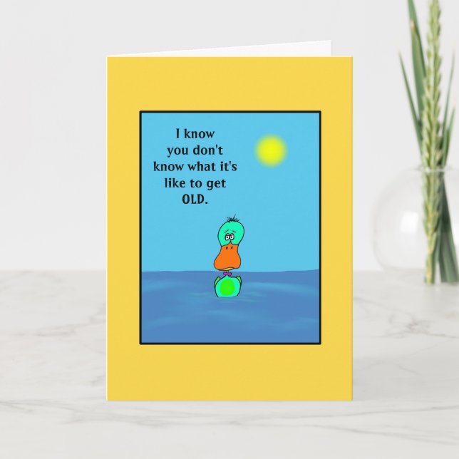 Carte d'anniversaire humoristique (Devant)