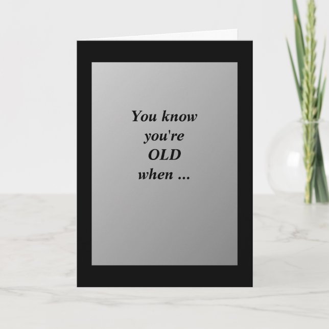 Carte d'anniversaire humoristique (Devant)