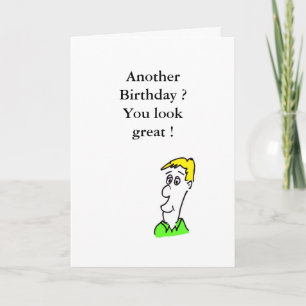Carte d'anniversaire humoristique