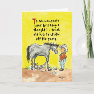 Carte d'anniversaire humoristique