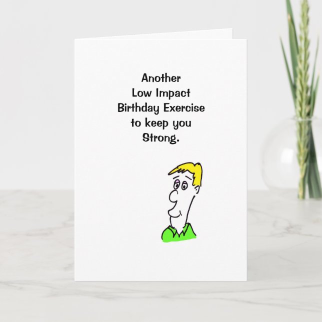 Carte d'anniversaire humoristique (Devant)