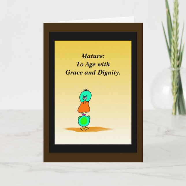 Carte d'anniversaire humoristique (Devant)