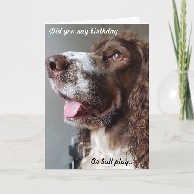 Carte d'anniversaire humoristique (Devant)