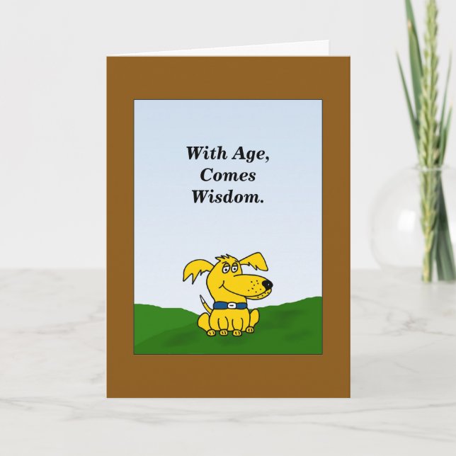 Carte d'anniversaire humoristique (Devant)