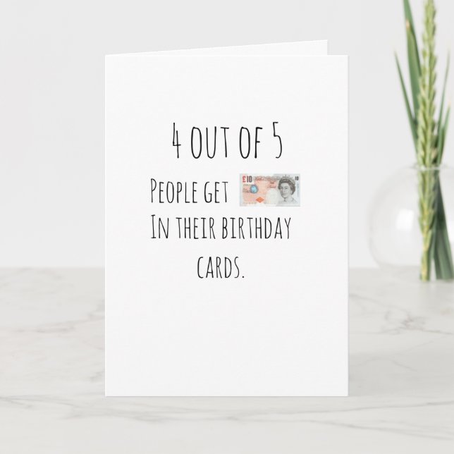 Carte d'anniversaire humoristique argent (Devant)