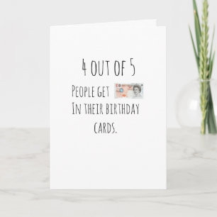 Carte d'anniversaire humoristique argent