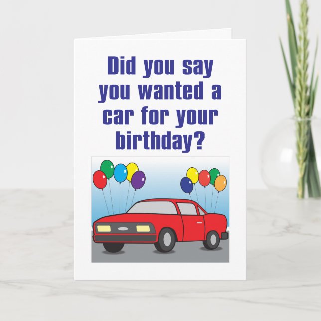 Carte d'anniversaire humoristique de nouvelle (Devant)