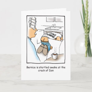 Carte d'anniversaire humoristique de plombier