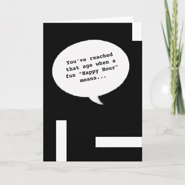 Carte d'anniversaire humoristique pour 60 ans Happ (Devant)