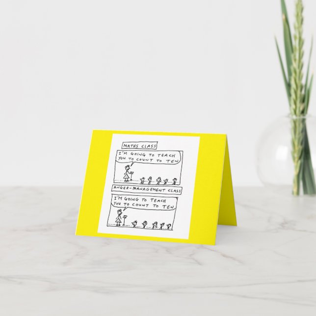 Carte d'anniversaire humoristique pour la gestion  (Devant)