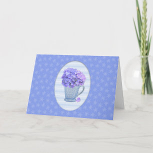 Carte d'anniversaire Hydrangea