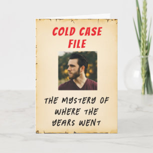 Carte d'anniversaire inspirée de Criminal Minds