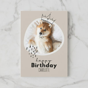 Carte d'anniversaire inspirée de Shiba Inu