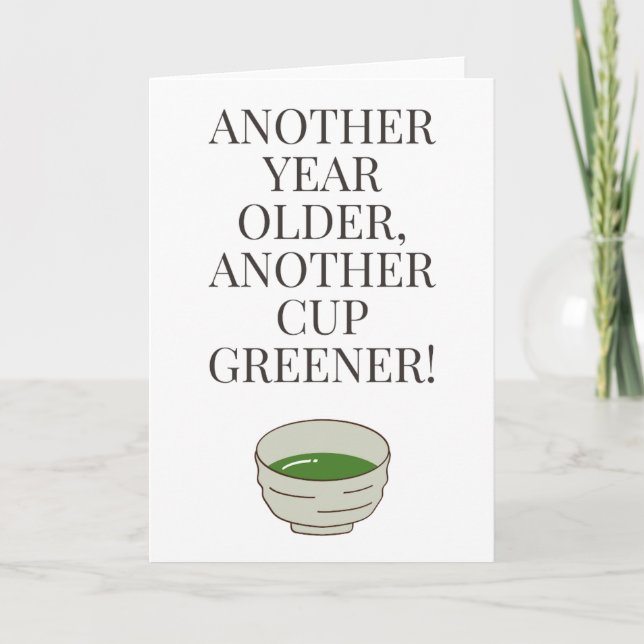 Carte d'anniversaire inspirée par Matcha Lover - V (Devant)