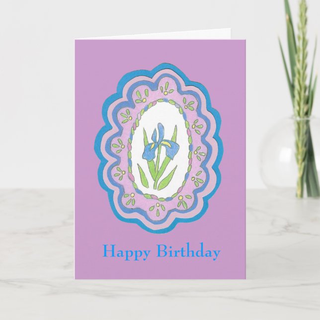 Carte d'anniversaire Iris (Devant)