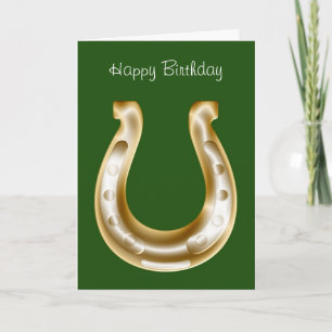 Carte d'anniversaire irlandaise avec une chaussure