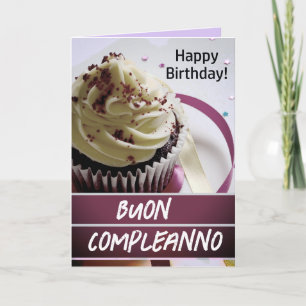 Carte d'anniversaire italienne Buon compleanno