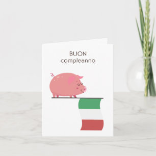 Carte d'anniversaire italienne - Buon compleanno