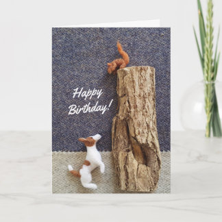 Carte d'anniversaire Jack Russell