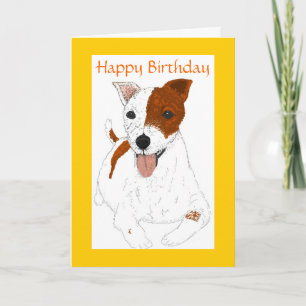 Carte d'anniversaire Jack Russell Terrier