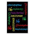 Carte d'anniversaire JAMBO GIANT GRAND GIG personn