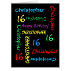 Carte d'anniversaire JAMBO GIANT GRAND GIG personn