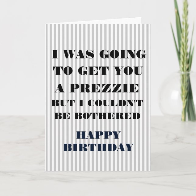Carte d'anniversaire - JE VAIS... (Devant)