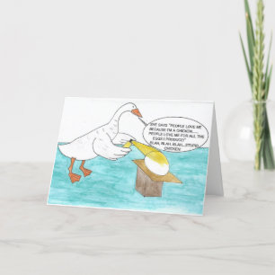 CARTE D'ANNIVERSAIRE JÉALOUS GOOSE