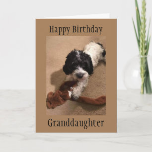 CARTE D'ANNIVERSAIRE "JEUNE PETITE-FILLE"