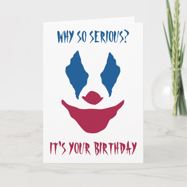 carte d'anniversaire joker (Devant)