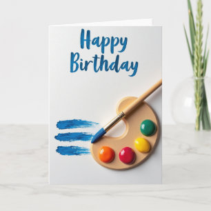Carte d'anniversaire Joyeuse Coup de Pinceau
