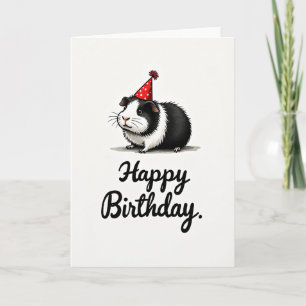 Carte d'anniversaire joyeuse et duveteuse