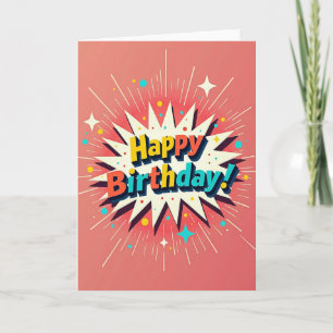 Carte d'anniversaire Joyeuse Étoile