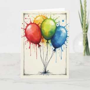 Carte d'anniversaire Joyeuse Explosion